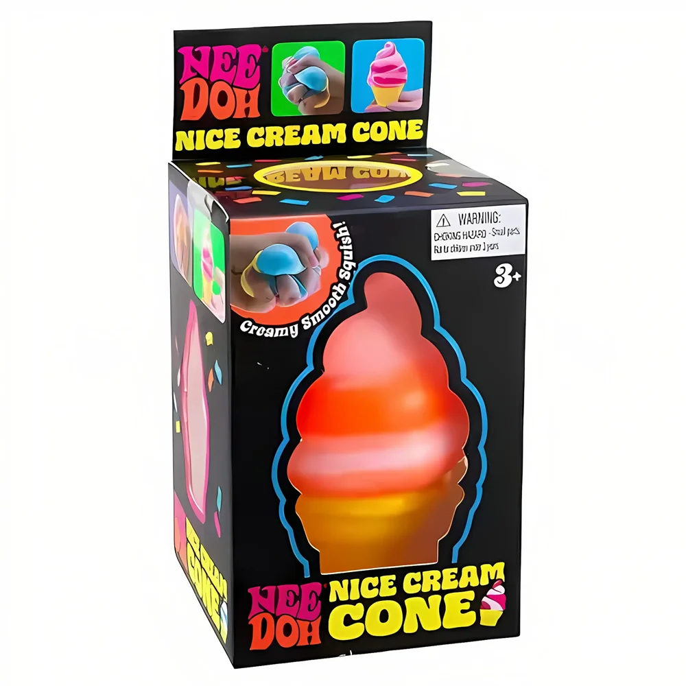 Schylling Needoh Nice Cube Sensory Nice-Sicle Stress Relief Squishy Cube Anti-Anxiety Squeeze Object For Focus ADHD Population