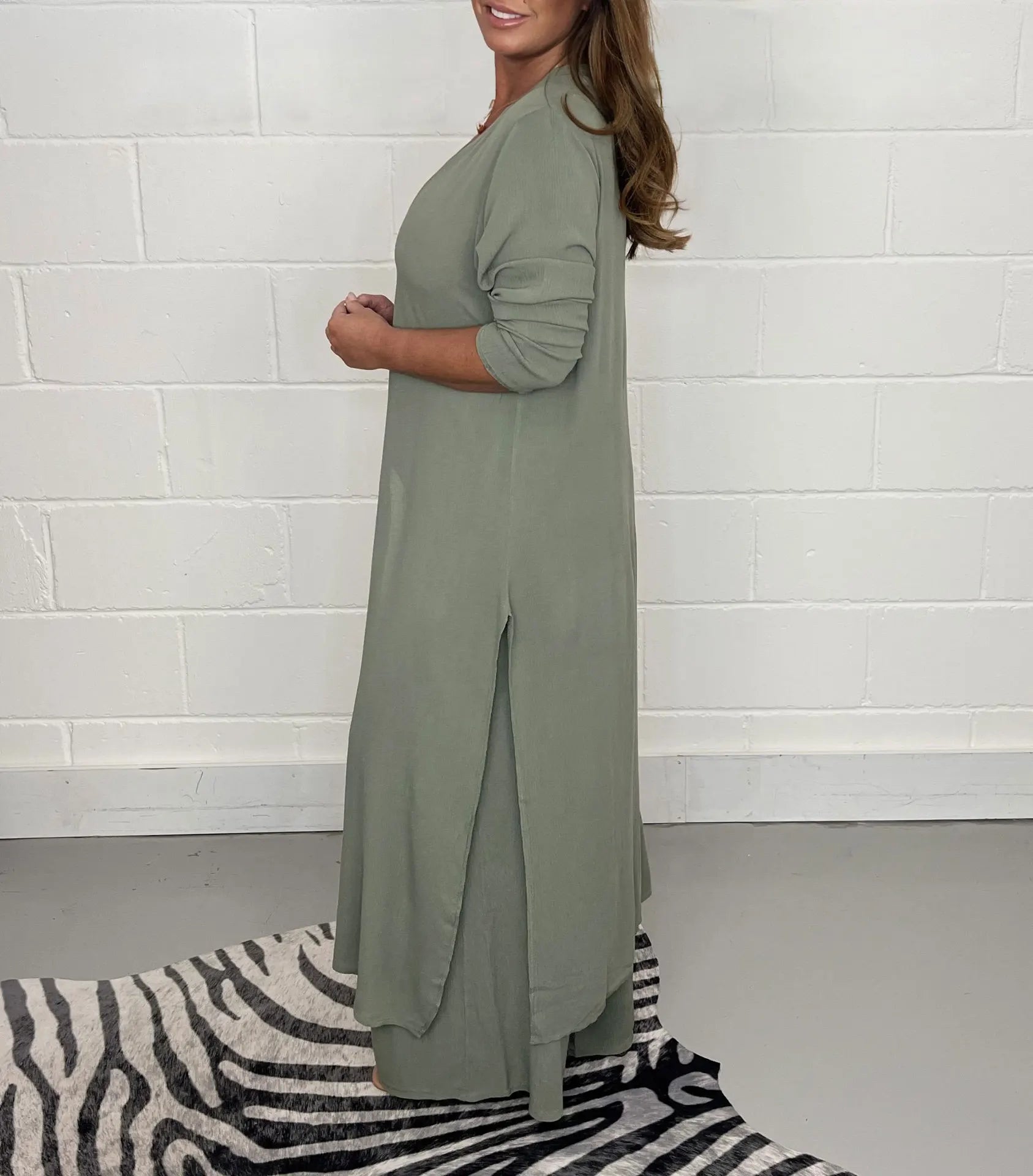 Autumn 2024 New Women's Clothing Solid Color Sexy Slim Fit Long Sleeved Top Long Pants Casual Comfortable Women's Two-piece Set