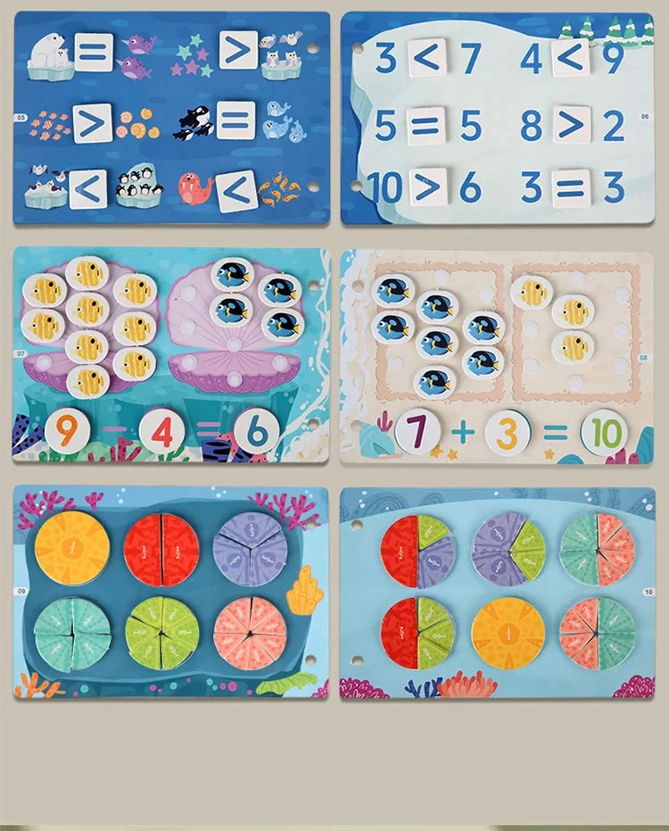 Busy Books Montessori Toy for 1 2 3 4 Year Toddlers Educational Activity Book Developing Sensory Board for Fine Motor Skills Toy
