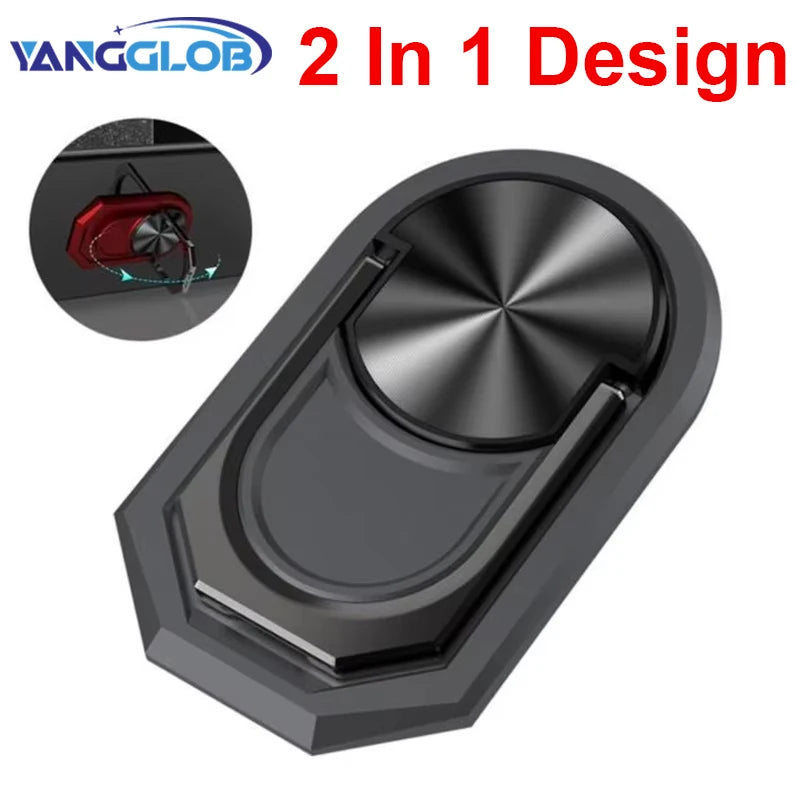 360° Rotation Universal Finger Ring Kickstand Cell Phone Ring Holder Stand Metal Phone Grip for Magnetic Car Mount