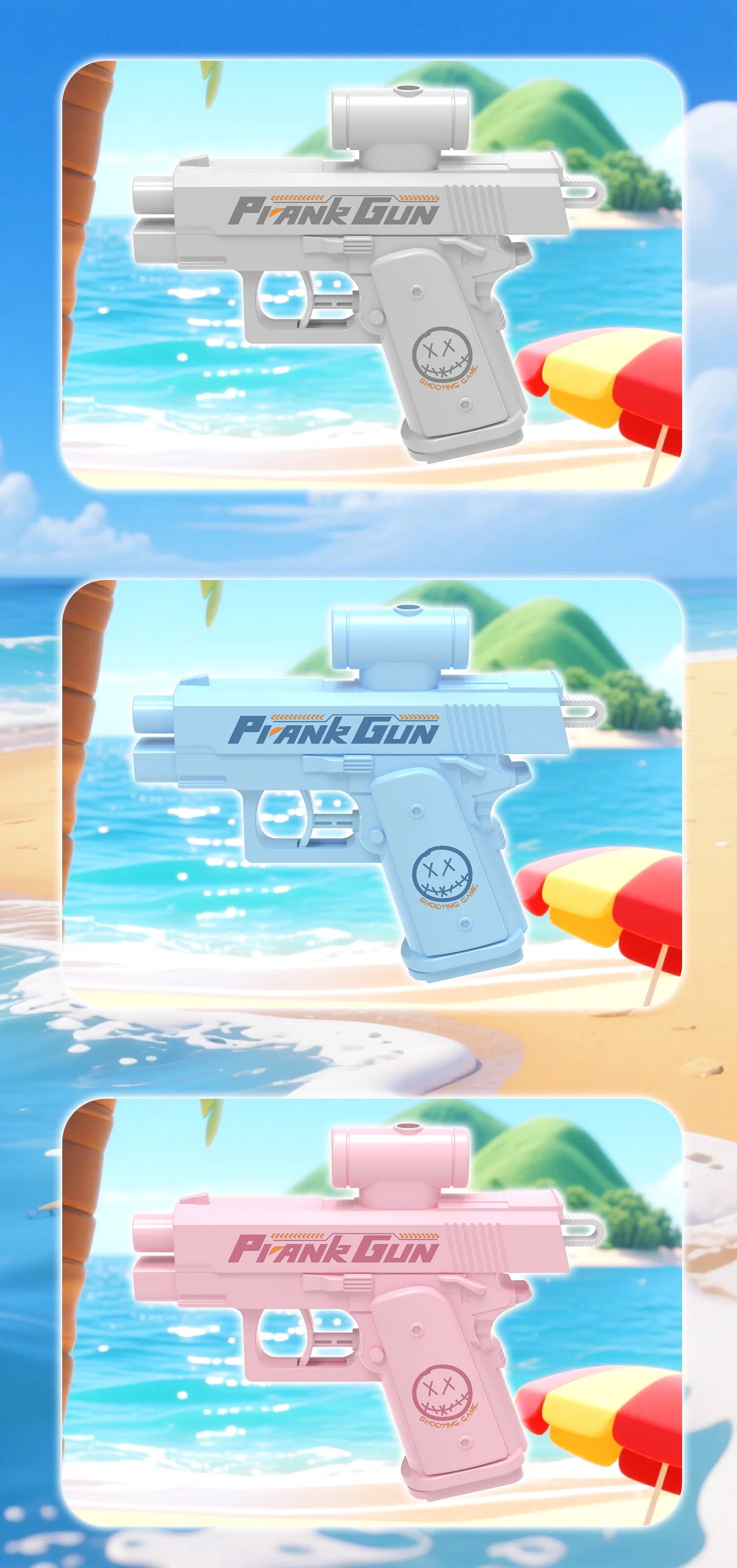 Funny Double-Sided Reverse Water Gun - Summer Prank Toy,Mini Tactical Water Sprayer for Kids & Adults, Pool Beach Water Fight