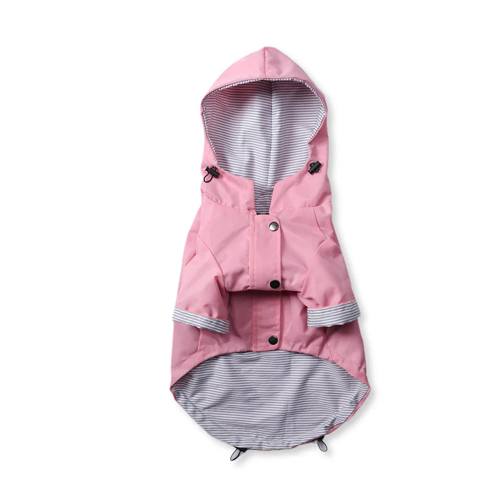 Fashion Multi Colors Dog Rain Coat Pet Waterproof Jacket S-5XL Medium Large Dog Clothing Hoodies