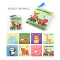 Soft Baby Books toys Montessori 3D Touch Feel High Contrast Cloth Book Sensory Early Learning games for kids Educational toys