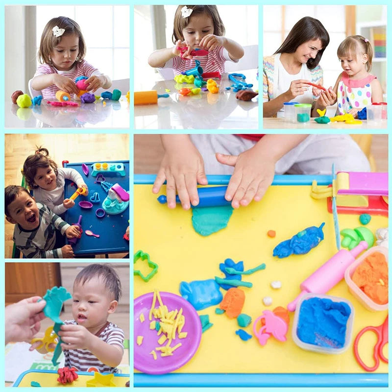 Playdough Tools Play Dough Set For Kids Letters Numbers Symbols Cutter Roller Alphabet Playdough Stamps Clay Accessories DIY Toy