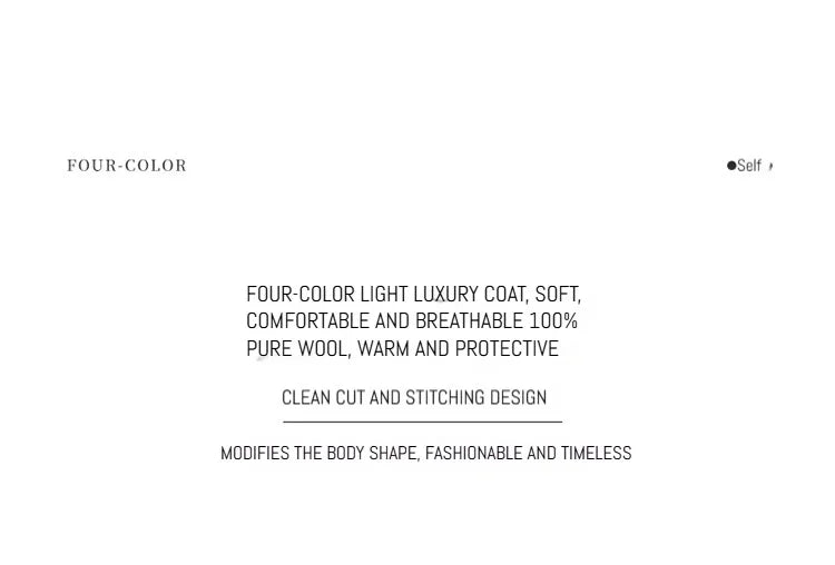 Notch Lapel Wool Coat Drop-Shoulder Women 100% Wool Loose Overcoat Double-Layers Autumn Winter Long Jacket Thick Trench Coat #24