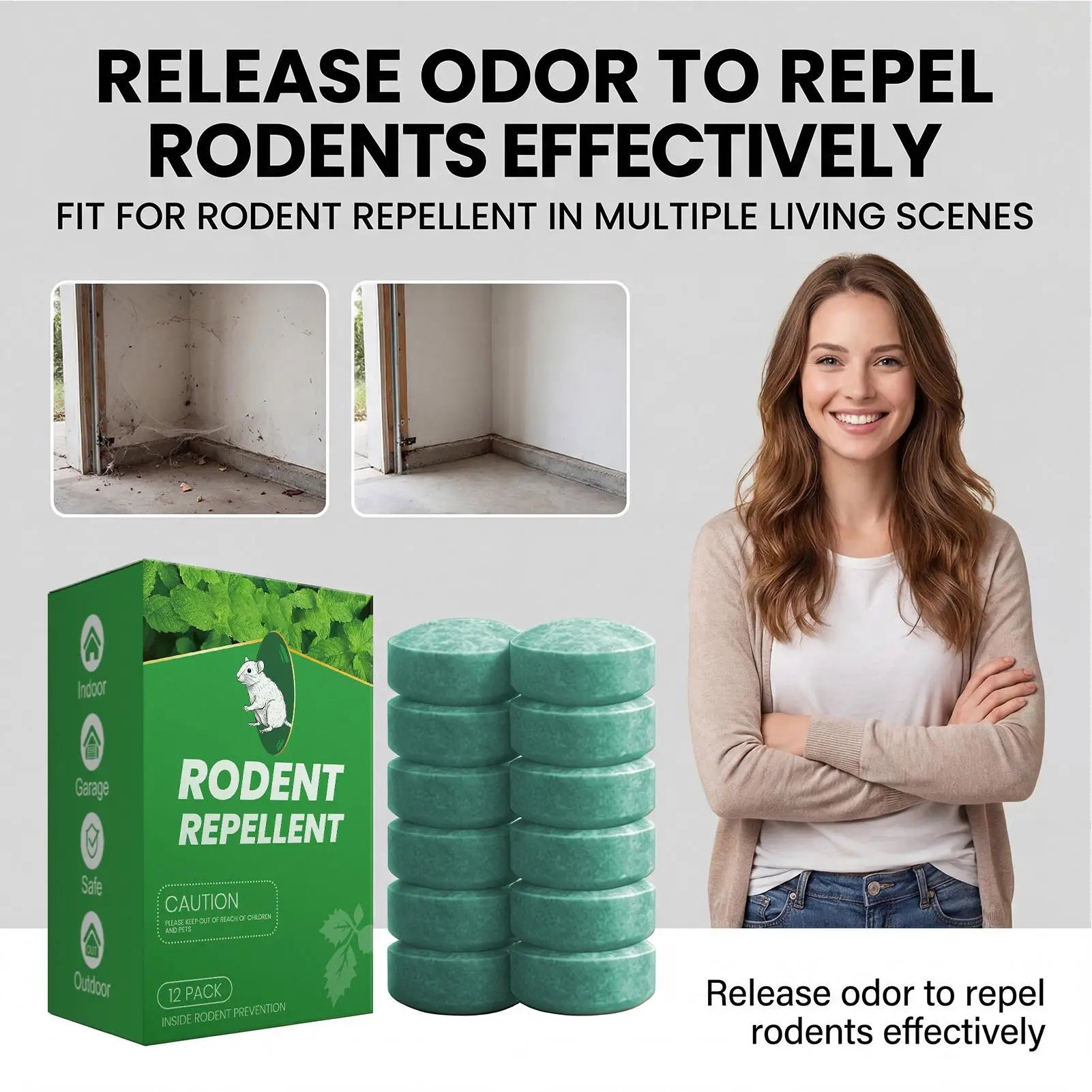 RatDeterrent Ball RepelsRats Squirrel Natural Peppermint Oil Home & Pet Safety
