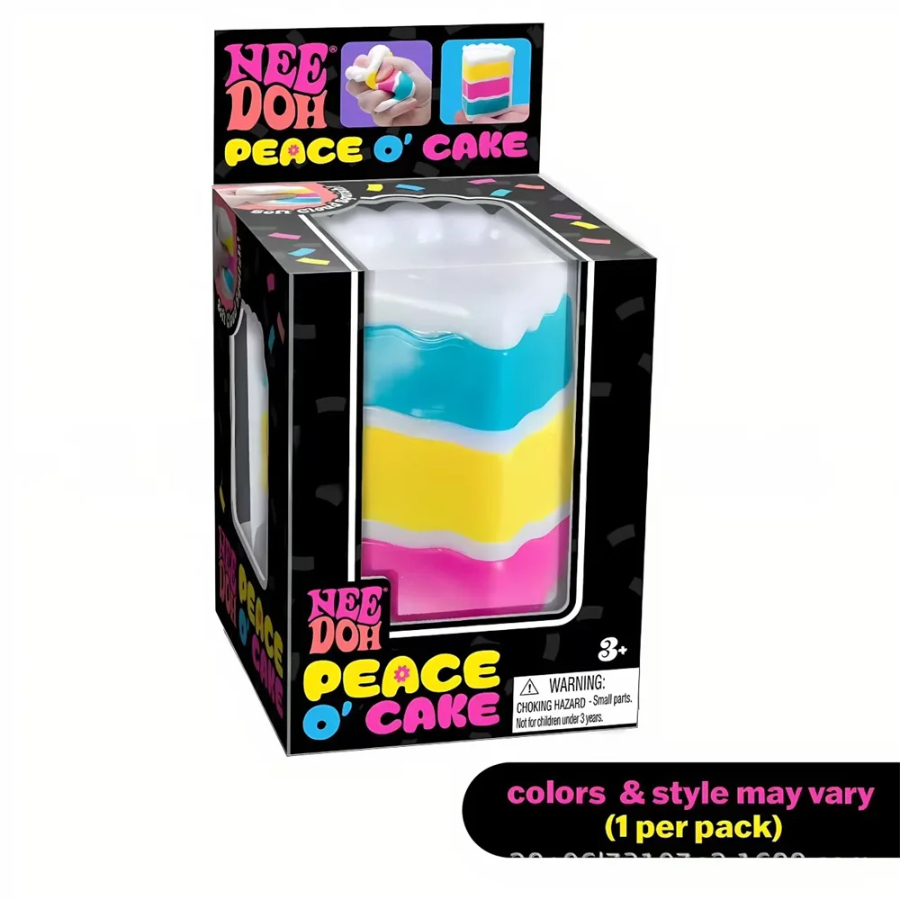 Schylling Needoh Nice Cube Sensory Nice-Sicle Stress Relief Squishy Cube Anti-Anxiety Squeeze Object For Focus ADHD Population