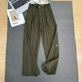 2026 Loose Casual Pants Women's Summer High Waist and Thin Yoga Pants Breathable Drape Straight Mouth Wide Leg Sweatpants