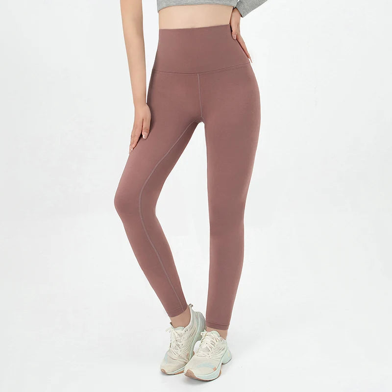 1/3 Piece Set Of Women's Solid Color High Waisted Elastic Yoga Pants For All Seasons Casual Sports Running Leggings Warm Pants