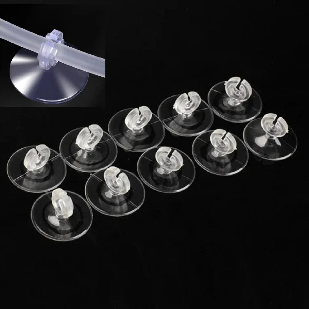 10pcs Rubber Aquarium Fish Tank Suction Cup Sucker Holders for Air Line Tube Hose Pump