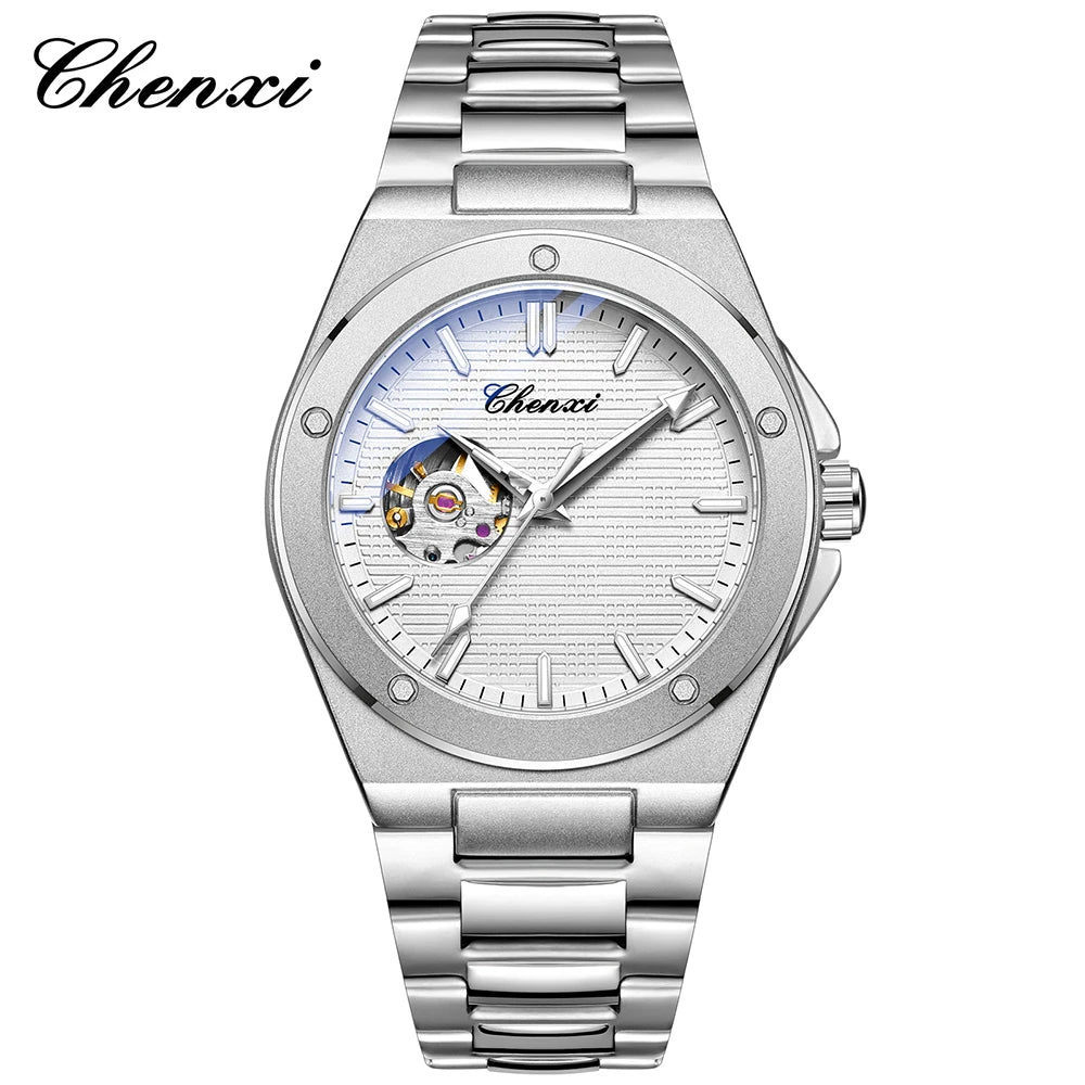 CHENXI 2026 Mechanical Man Watch Automatic Luminous Water-Resistant Steel Bracelet Fashion Mechanical Wristwatches Men