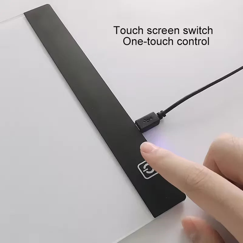 A3/A4/A5 Three Level Dimmable Led Light Pad Drawing Board Pad Tracing Light Box Eye Protection Easier for Diamond Painting