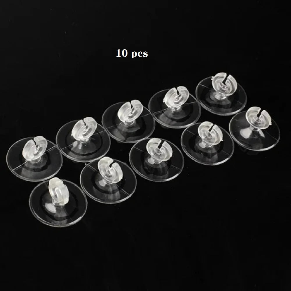 10pcs Rubber Aquarium Fish Tank Suction Cup Sucker Holders for Air Line Tube Hose Pump