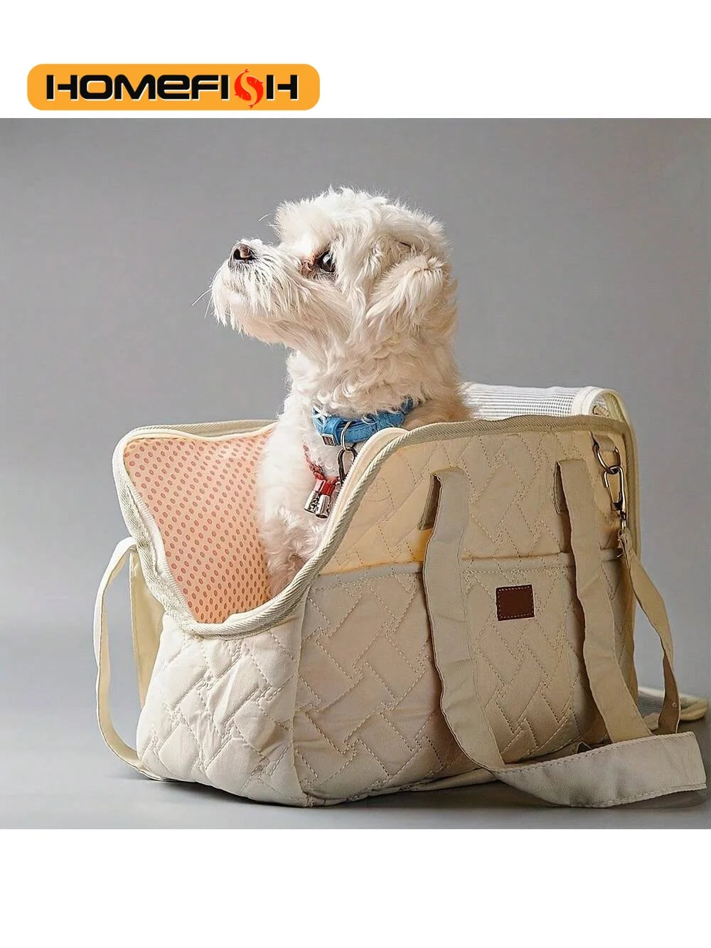 Pet cat dog tote bag, no escape, portable, multifunctional, large capacity, breathable, horizontal bag, portable soft bag