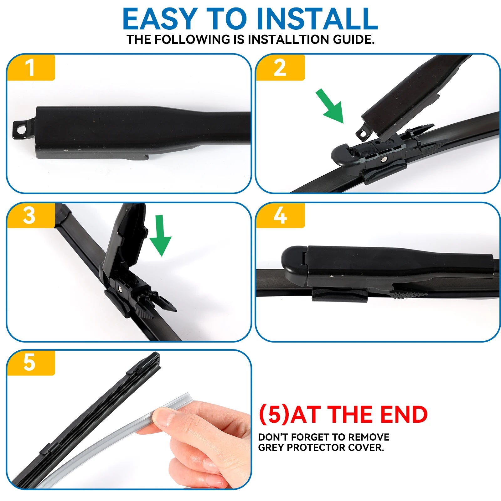 Erick's Wiper Front & Rear Wiper Blades Set For Ford Explorer MK5 2011 - 2019 Windshield Windscreen Window Rain Brush 26"22"11"
