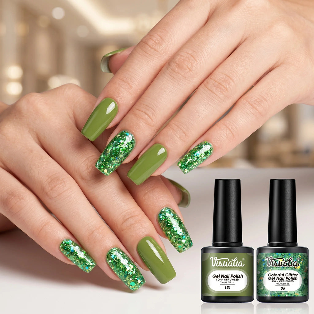 This latest green gel nail polish boasts high shine and saturation, is suitable for LED light therapy, and is a must-have