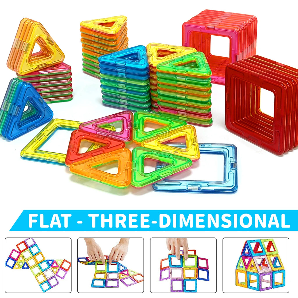 Magnetic Building Blocks DIY Magnets Toys STEM Toys Construction Toys Learning Educational Magnet Toys, Puzzle Birthday Gifts
