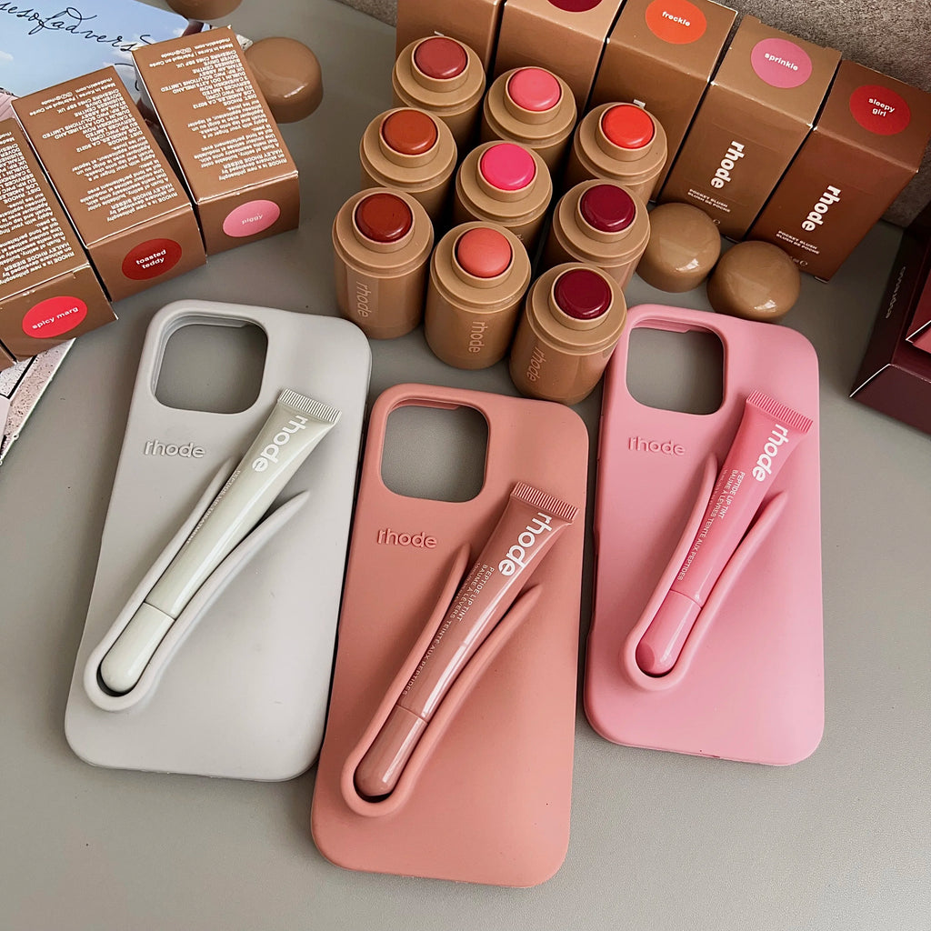 Autumn Ribbon Toast Raspberry Espresso Vanilla Lip Gloss Case For iPhone 17 16E 16 12 13 14 15 11 Pro Max Plus Phone Cover