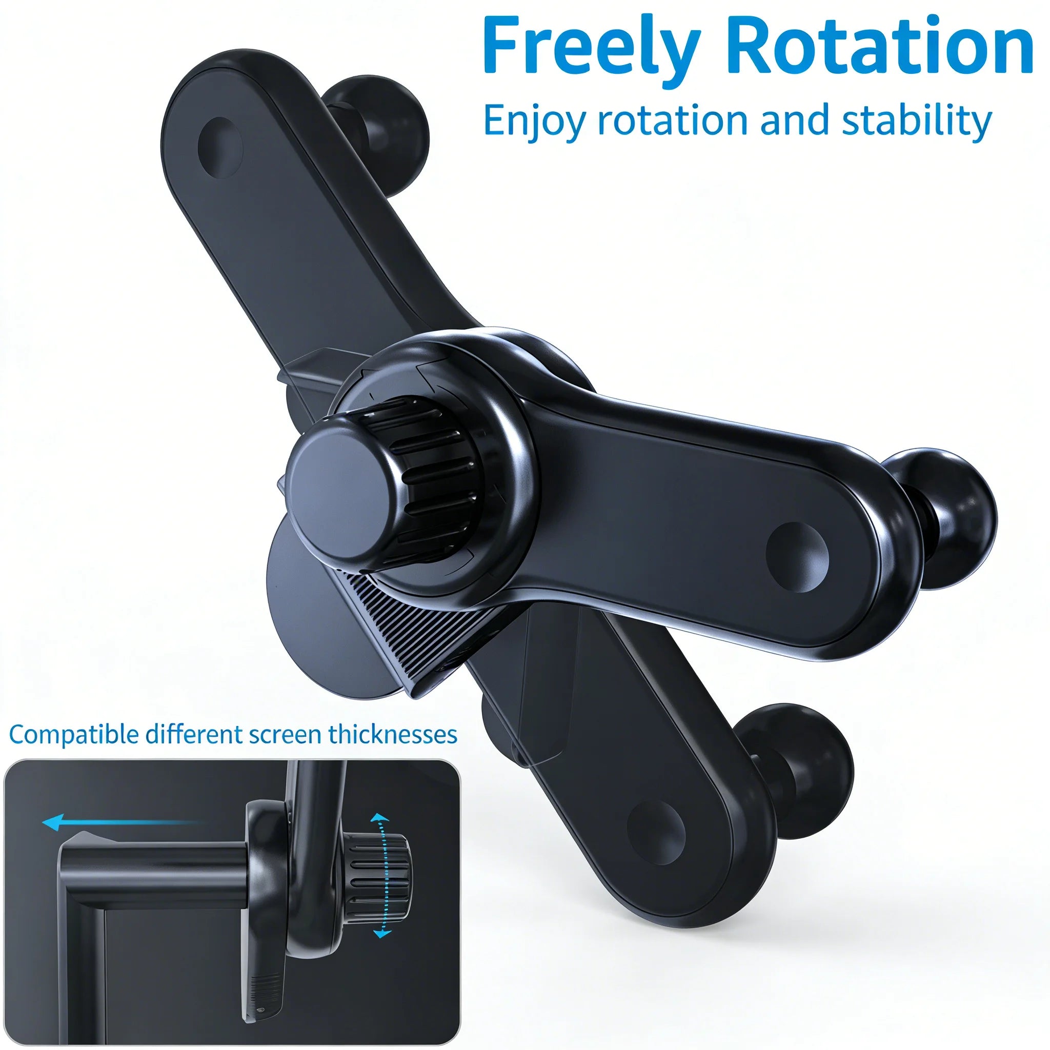 Universal Magnetic Phone Holder for Car Display Screen 360 Degree Rotation Strong Magnet Car Mount for iPhone 15 MagSafe Xiaomi