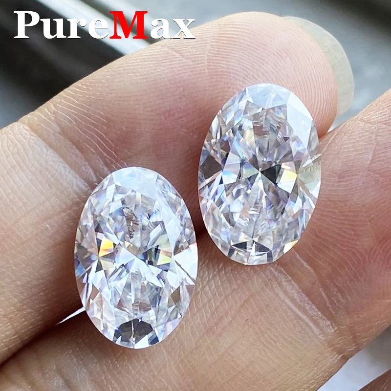 [ Oval Cut Full Size 0.1-30ct D Color Moissanite Loose Stone GRA Certificated Wholesale Lab Grown Moissanite Diamond For Jewelry