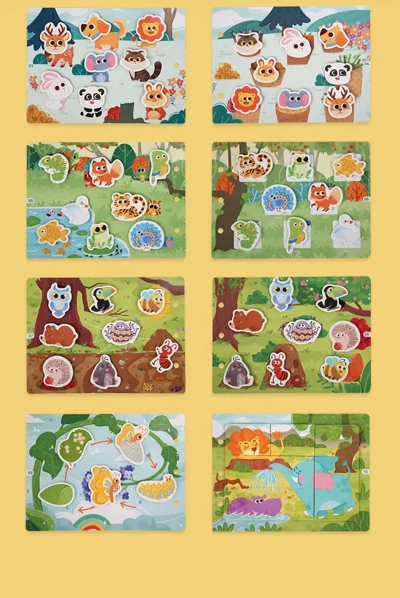 Busy Books Montessori Toy for 1 2 3 4 Year Toddlers Educational Activity Book Developing Sensory Board for Fine Motor Skills Toy