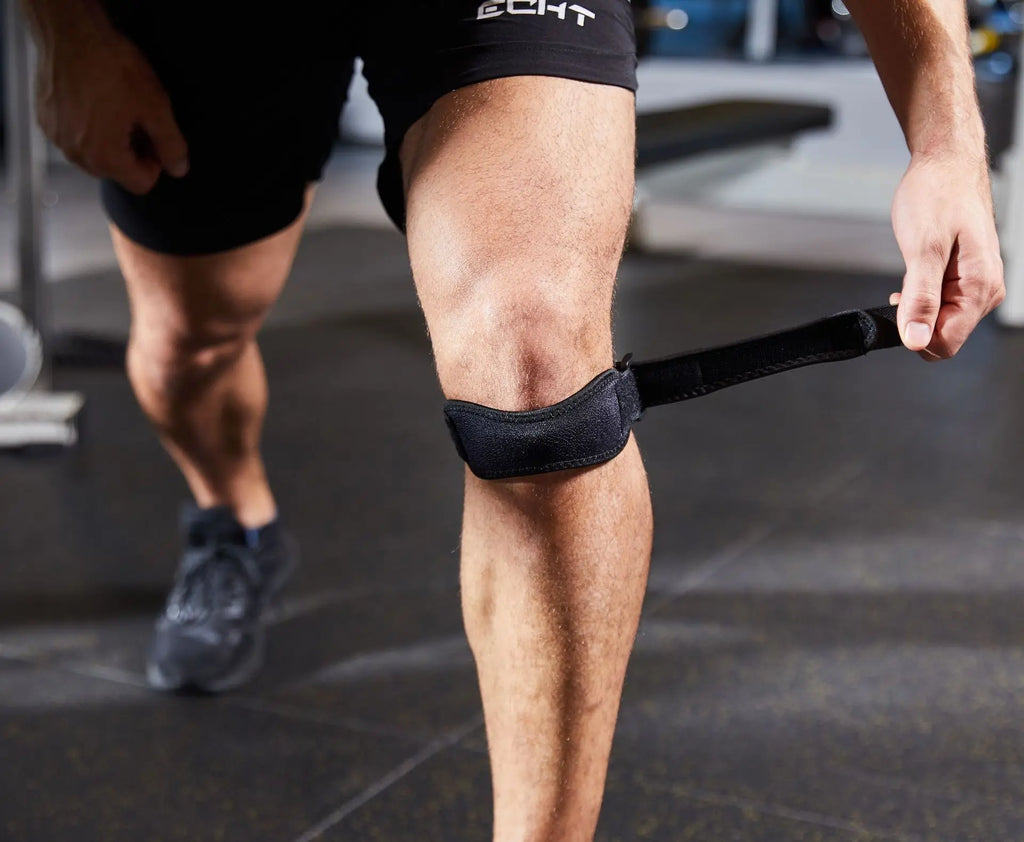 Adjustable EVA Soft Pad Knee Strap Patella Tendon Protector Running Cycling Gym Sports Knee Support Compression Wrap Unisex Pain