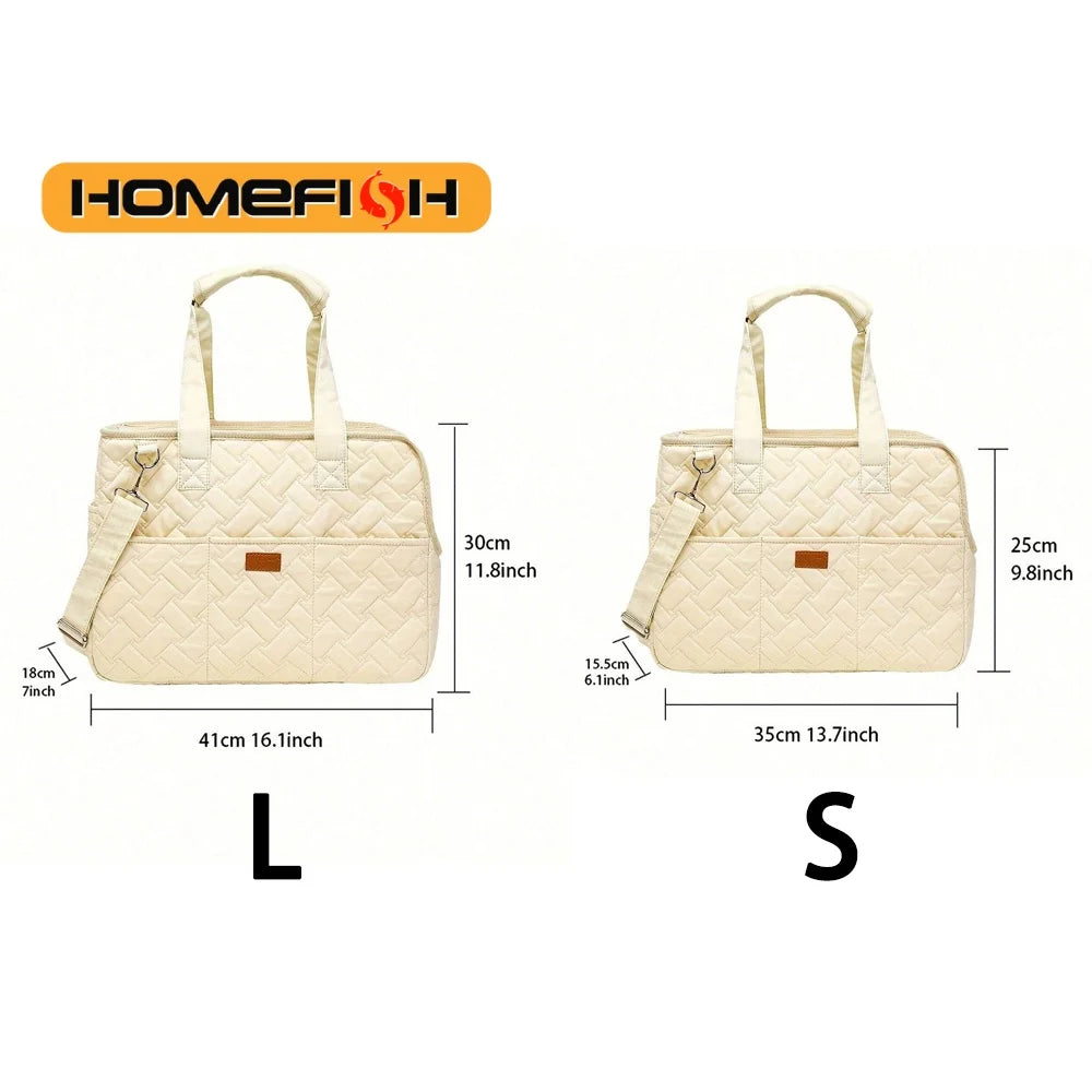 Pet cat dog tote bag, no escape, portable, multifunctional, large capacity, breathable, horizontal bag, portable soft bag