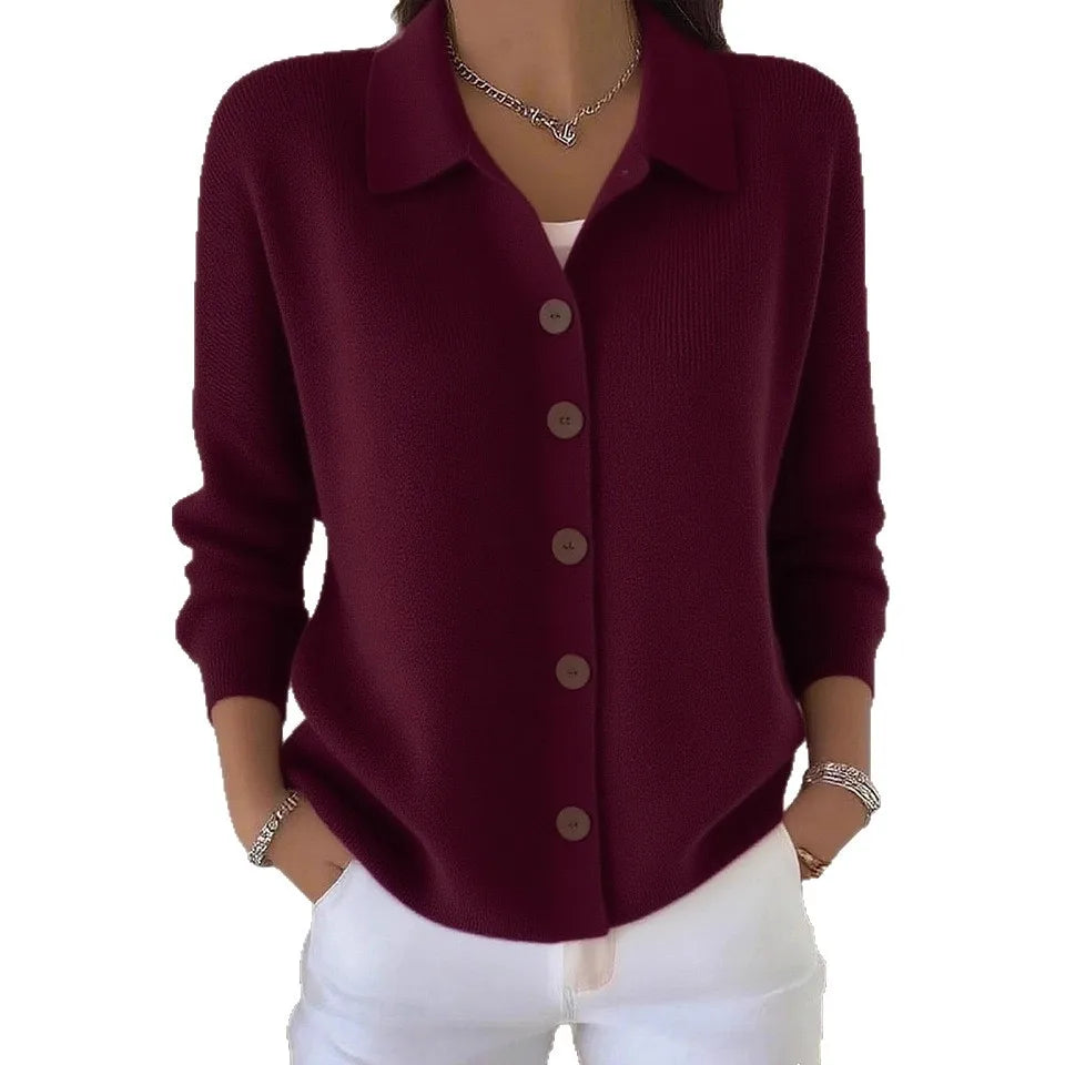 Women Knitted Sweater Cardigan Jacket Button Female Sweater Coat Tops Autumn Winter New Solid Casual Fashion Women Clothing