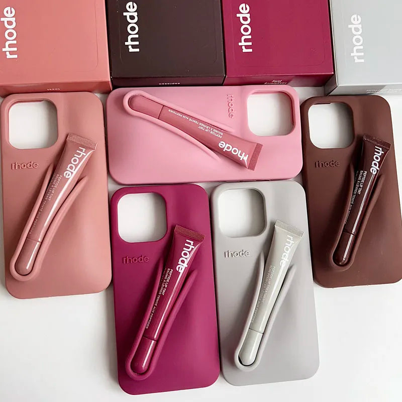 Autumn Ribbon Toast Raspberry Espresso Vanilla Lip Gloss Case For iPhone 17 16E 16 12 13 14 15 11 Pro Max Plus Phone Cover