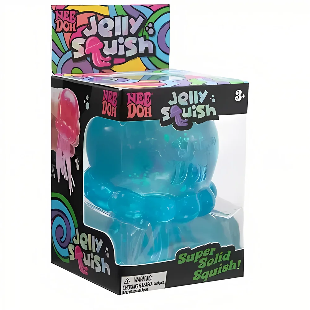 Schylling Needoh Nice Cube Sensory Nice-Sicle Stress Relief Squishy Cube Anti-Anxiety Squeeze Object For Focus ADHD Population