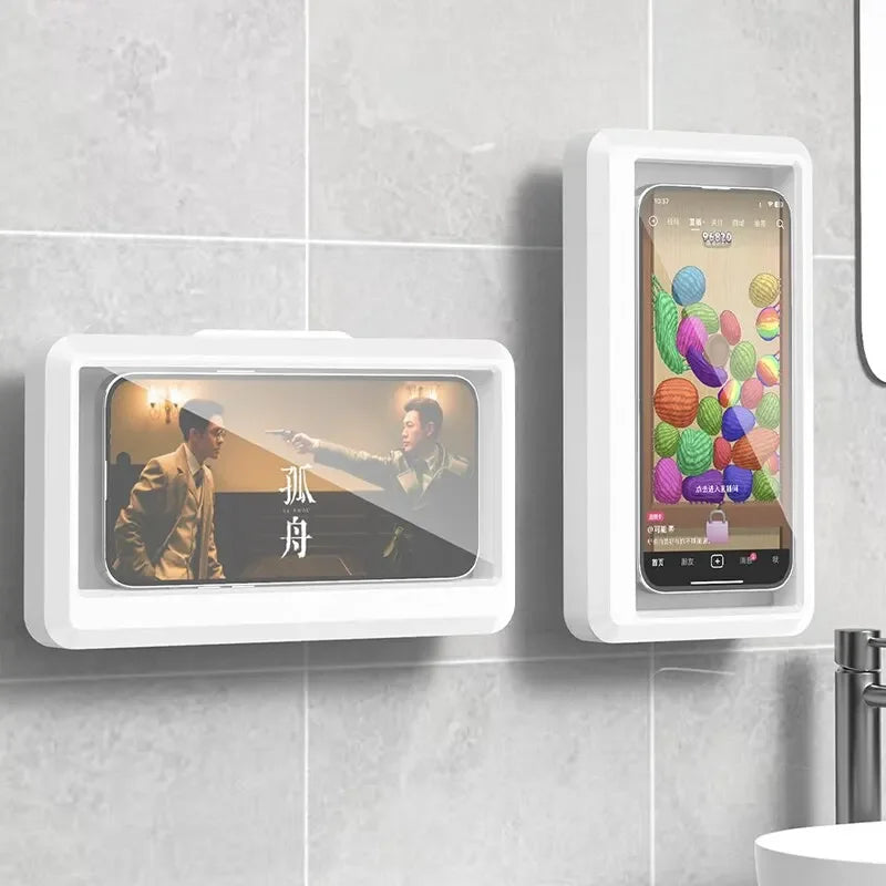 New Adjustable Waterproof Shower Phone Holder with Telescoping Arm Rotation Angle Mount for Bathroom Kitchen Wall Bracket Stand