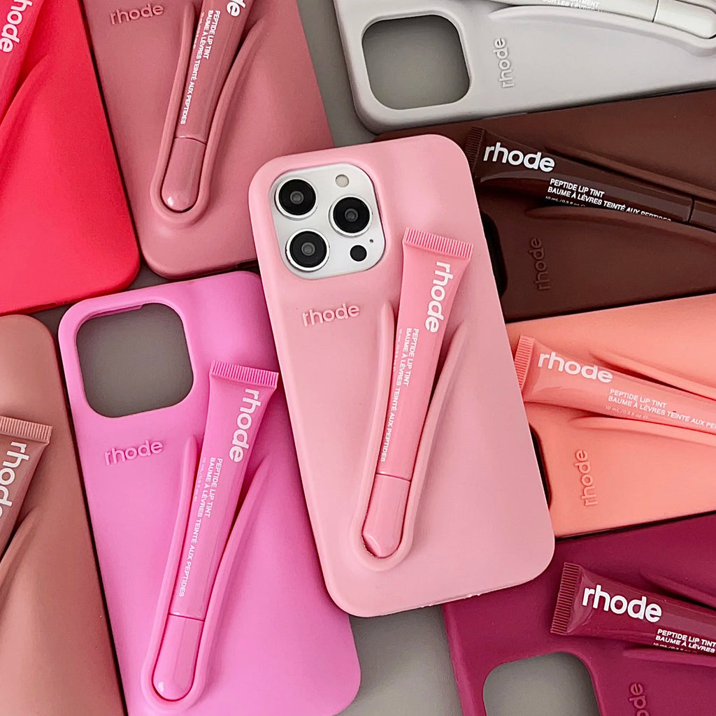 Autumn Ribbon Toast Raspberry Espresso Vanilla Lip Gloss Case For iPhone 17 16E 16 12 13 14 15 11 Pro Max Plus Phone Cover