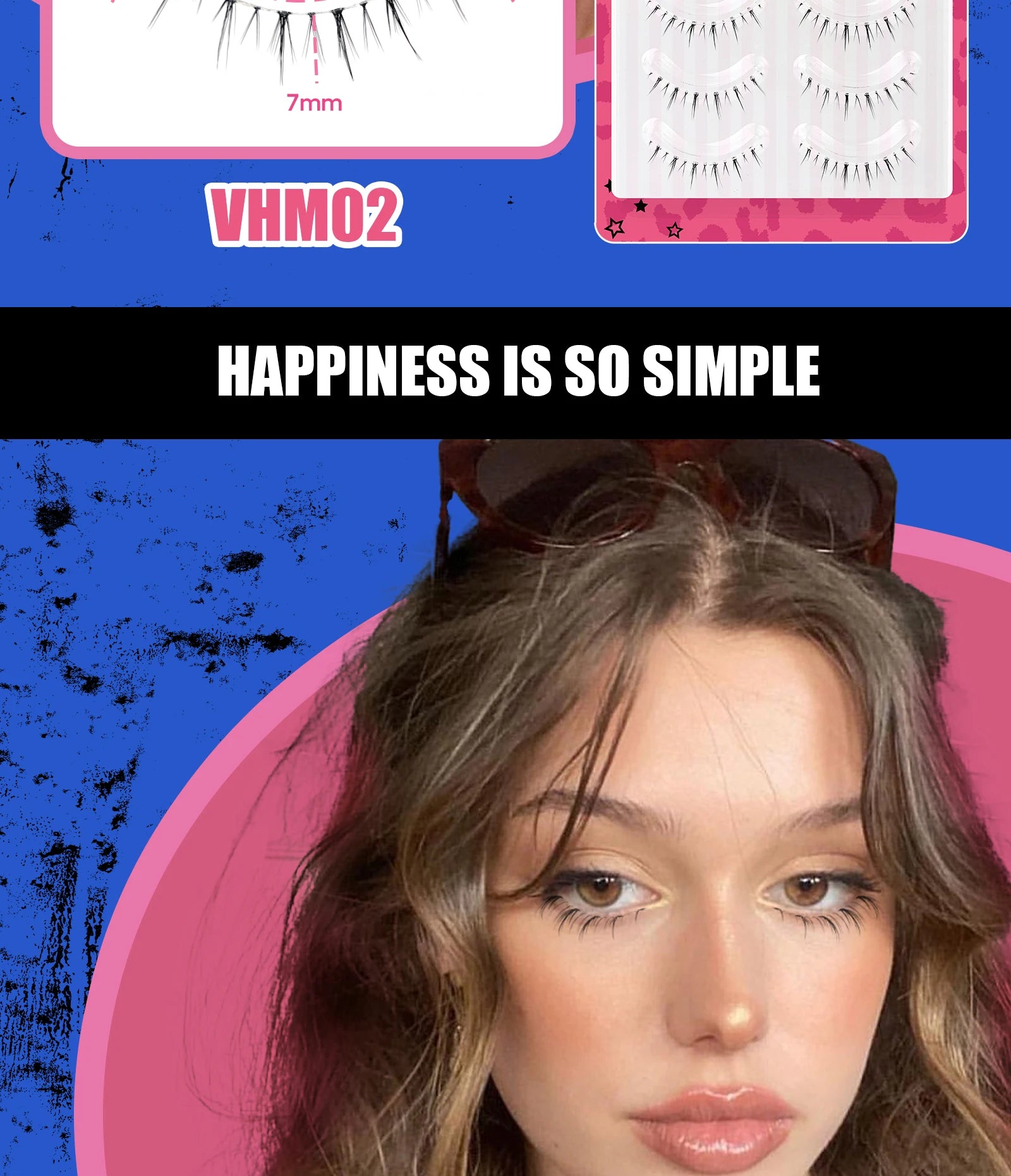 Vipuda Lower Lashes 5 Pairs Clear Band Bottom Lashes Natural Wispy Handmade Under Eye Lashes Extensions Soft Fake Lashes Pack