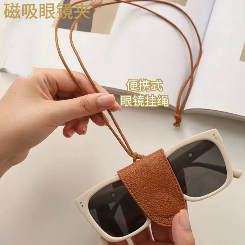 Sunglasses Storage Strap Magnetic Strong Magnet Neck Hanging Anti-slip Glasses Storage Anti-lost Glasses Storage Cord Lanyard