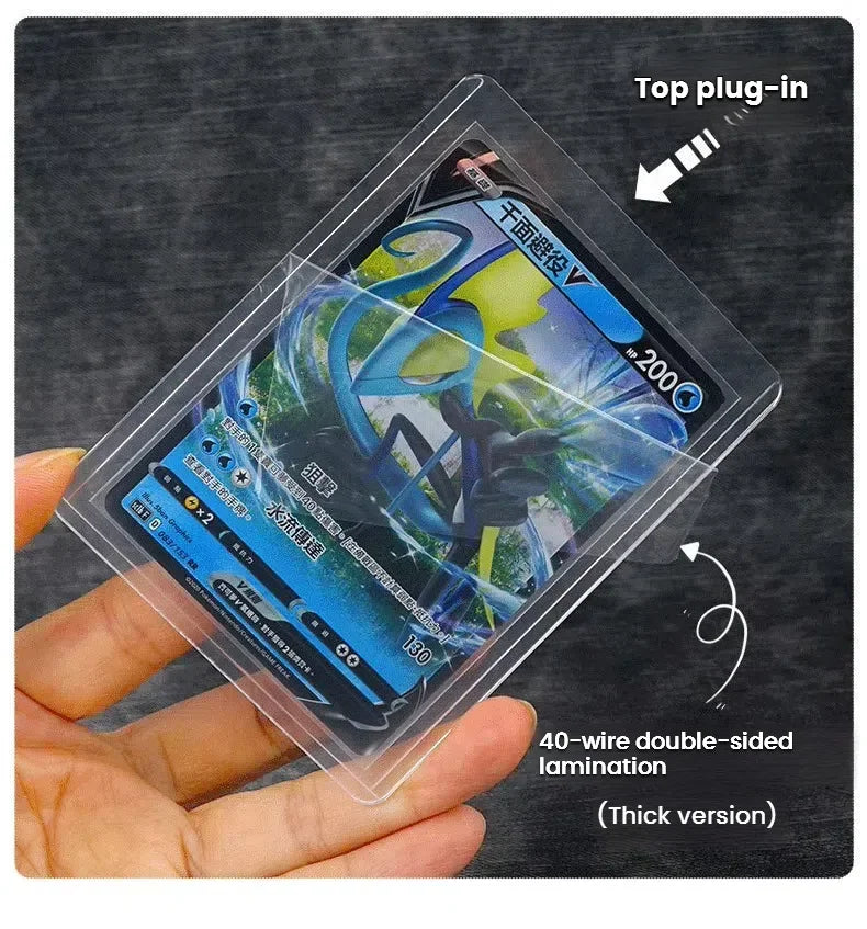 25-100pcs 3" x 4" Hard Card Sleeve Clear Anti Scratch Protector For Pokemon Game Baseball Sports Card Trading Protect Toploaders