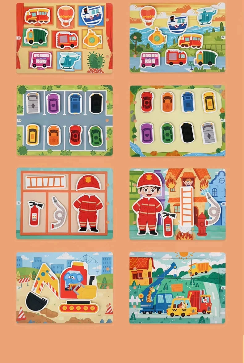 Busy Books Montessori Toy for 1 2 3 4 Year Toddlers Educational Activity Book Developing Sensory Board for Fine Motor Skills Toy