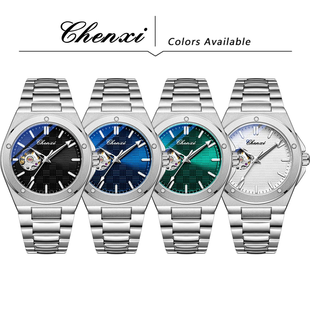 CHENXI 2026 Mechanical Man Watch Automatic Luminous Water-Resistant Steel Bracelet Fashion Mechanical Wristwatches Men