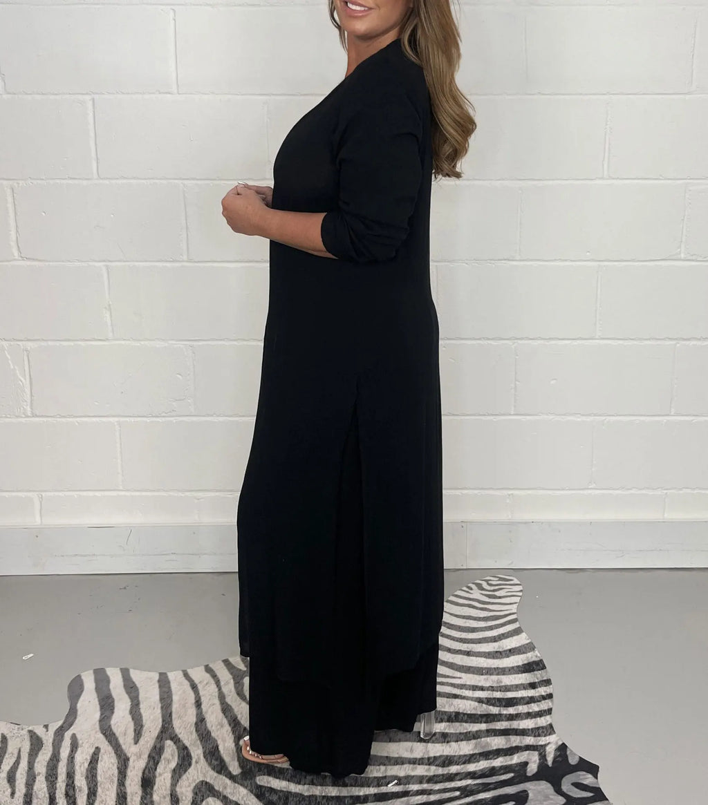 Autumn 2024 New Women's Clothing Solid Color Sexy Slim Fit Long Sleeved Top Long Pants Casual Comfortable Women's Two-piece Set