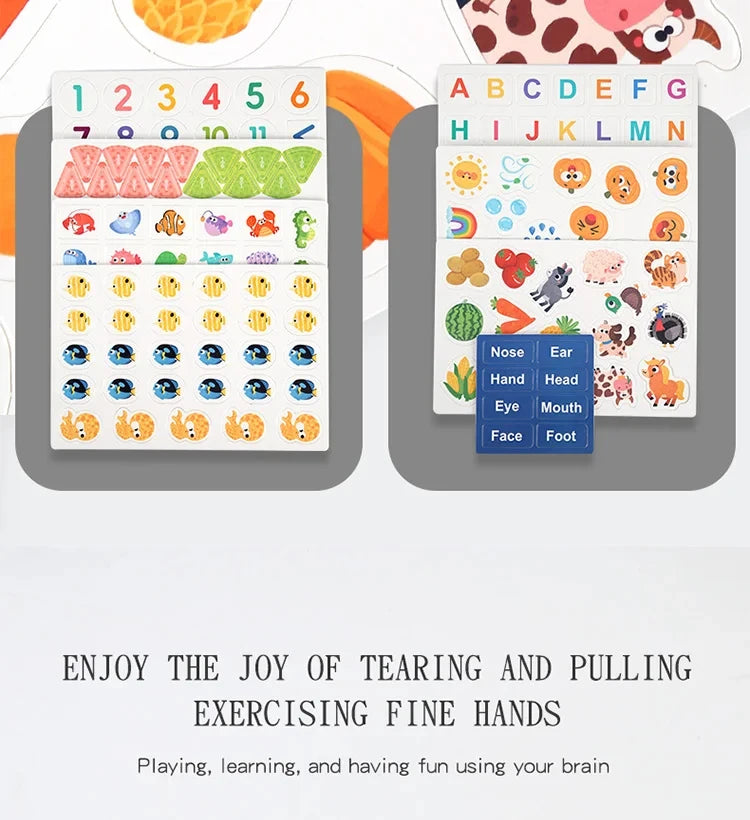 Busy Books Montessori Toy for 1 2 3 4 Year Toddlers Educational Activity Book Developing Sensory Board for Fine Motor Skills Toy