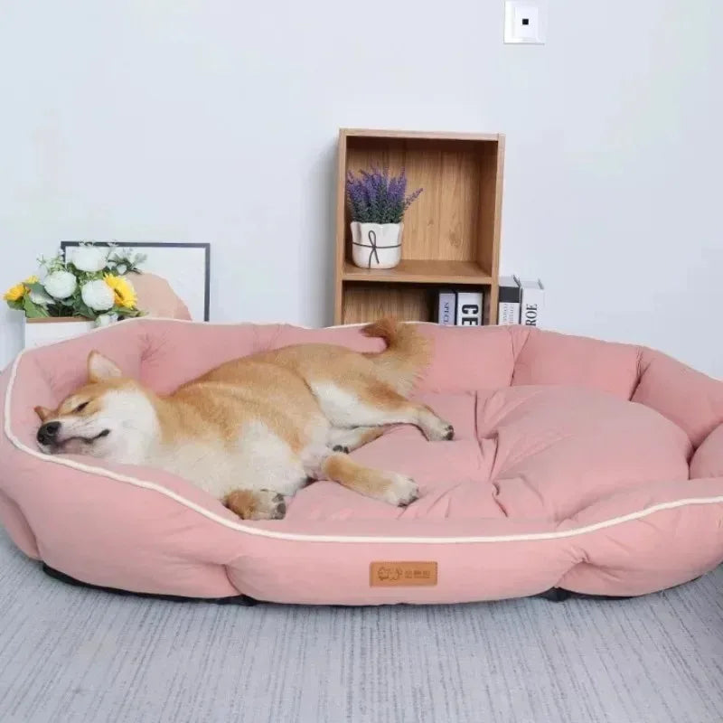 Dog Bed Orthopedic Plush Calming Sofa Pet Bed Donut Nest Soft Washable PP Cotton Support Cushion for Small Medium Large Dogs