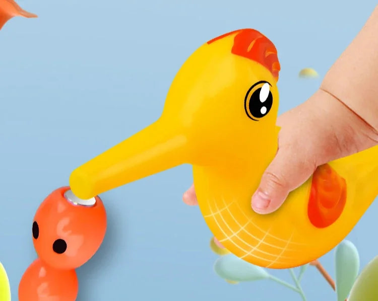 Woodpecker Toys Fishing Catching Insects Small Game Bird Catching Insects Magnetic Puzzle Early Education Training Exercise Toys