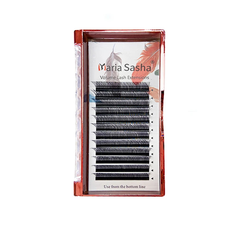 MARIA 3D Narrow W Shape Eyelashes Hand Premium lashes Soft Light Natural Lashes Extension Supplies Makeup Mesh Net Cross Lash