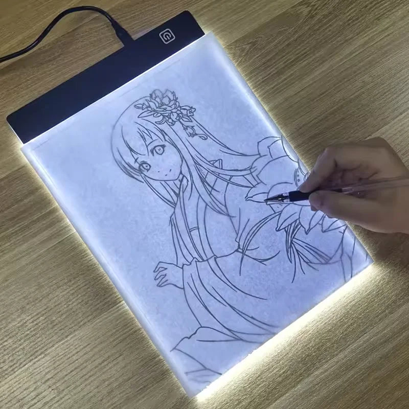 A3/A4/A5 Three Level Dimmable Led Light Pad Drawing Board Pad Tracing Light Box Eye Protection Easier for Diamond Painting