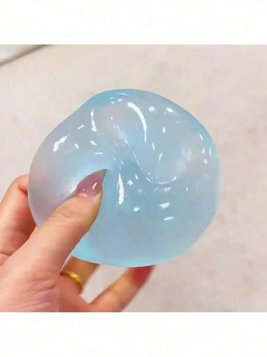 Moldable Slow Rebound Blue Coconut Oil Handmade Squeezing Ball, 5cm Round Malt Stress Relief Squeeze Toy 2026 NEW