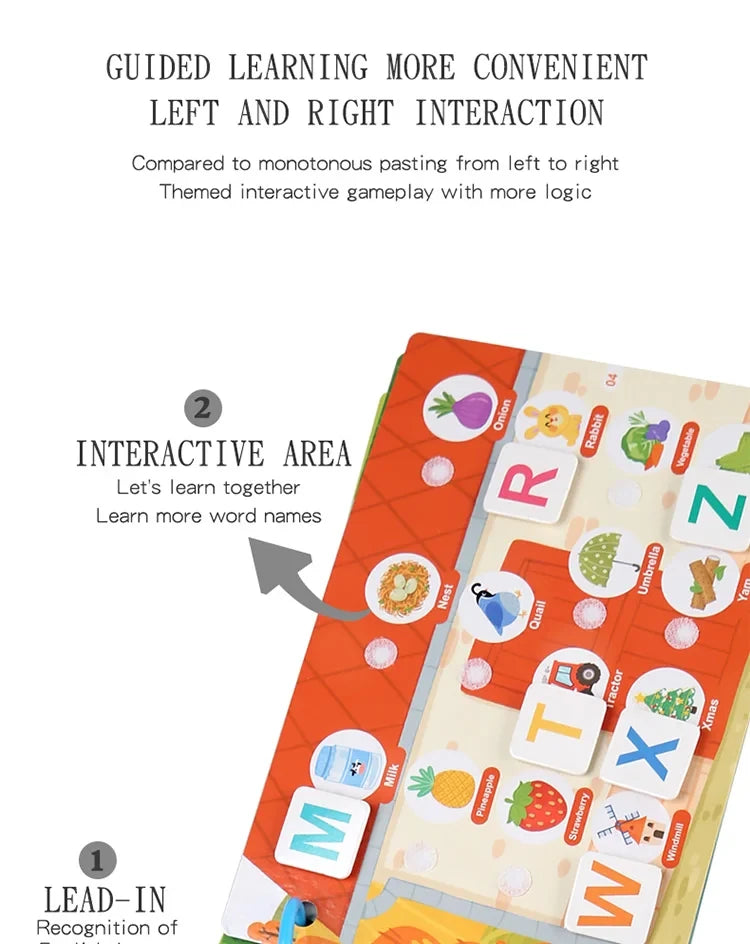 Busy Books Montessori Toy for 1 2 3 4 Year Toddlers Educational Activity Book Developing Sensory Board for Fine Motor Skills Toy