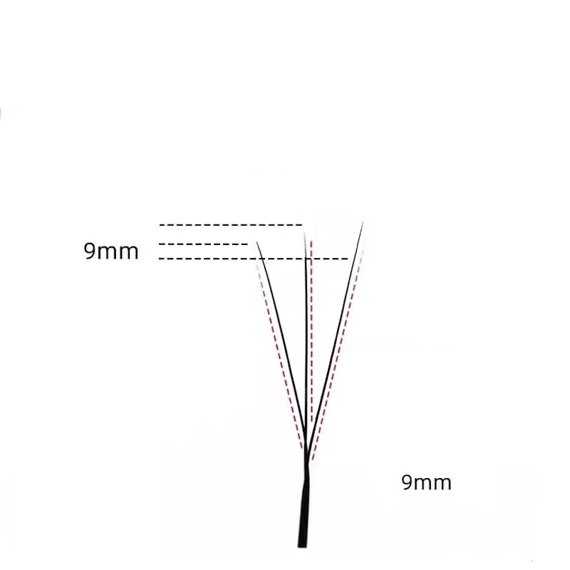 MARIA 3D Narrow W Shape Eyelashes Hand Premium lashes Soft Light Natural Lashes Extension Supplies Makeup Mesh Net Cross Lash
