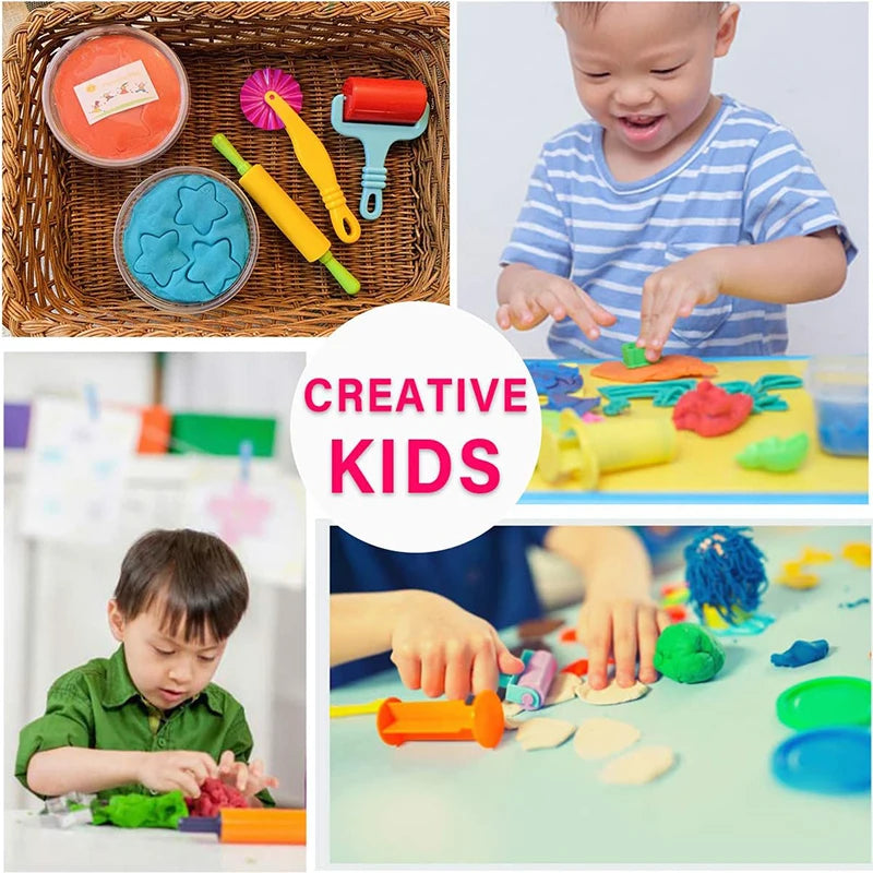 Playdough Tools Play Dough Set For Kids Letters Numbers Symbols Cutter Roller Alphabet Playdough Stamps Clay Accessories DIY Toy