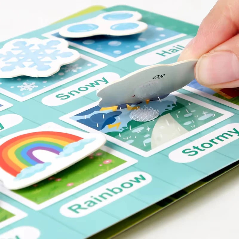 Busy Books Montessori Toy for 1 2 3 4 Year Toddlers Educational Activity Book Developing Sensory Board for Fine Motor Skills Toy
