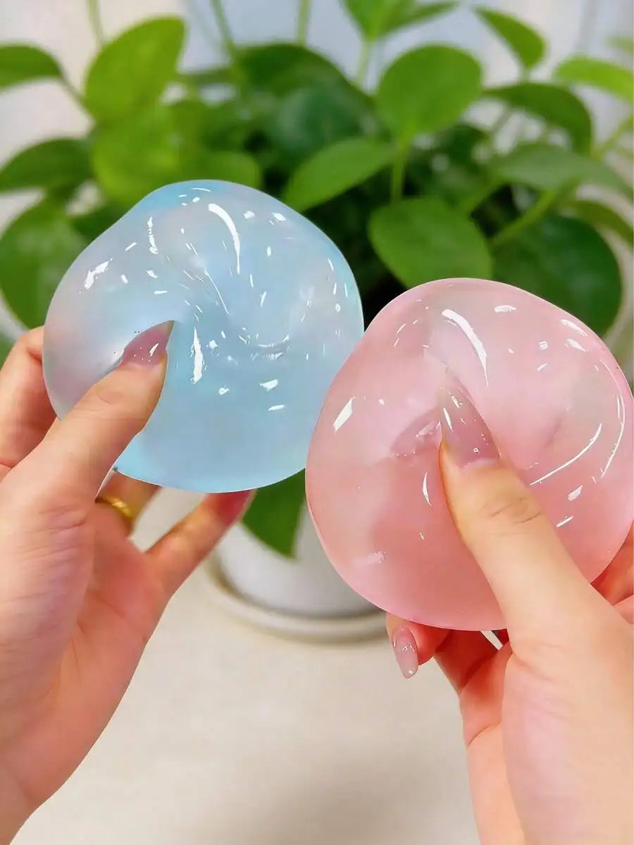 Moldable Slow Rebound Blue Coconut Oil Handmade Squeezing Ball, 5cm Round Malt Stress Relief Squeeze Toy 2026 NEW