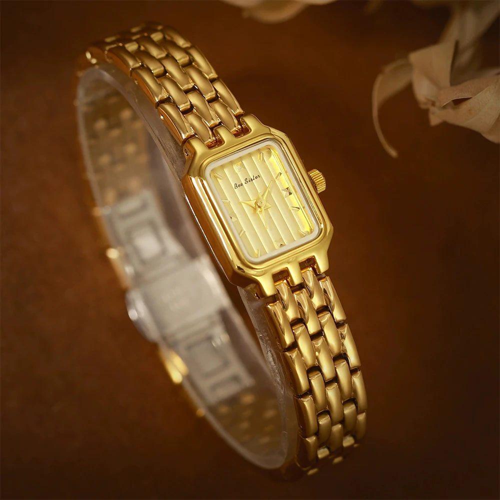 BS Bee Sister Watch Women Vintage 2025 Luxury Waterproof Fashionable Wristwatch Elegant Quartz Watches Woman Gifts